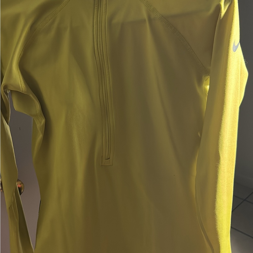 Nike Pro Vibrant Yellow Athletic Top